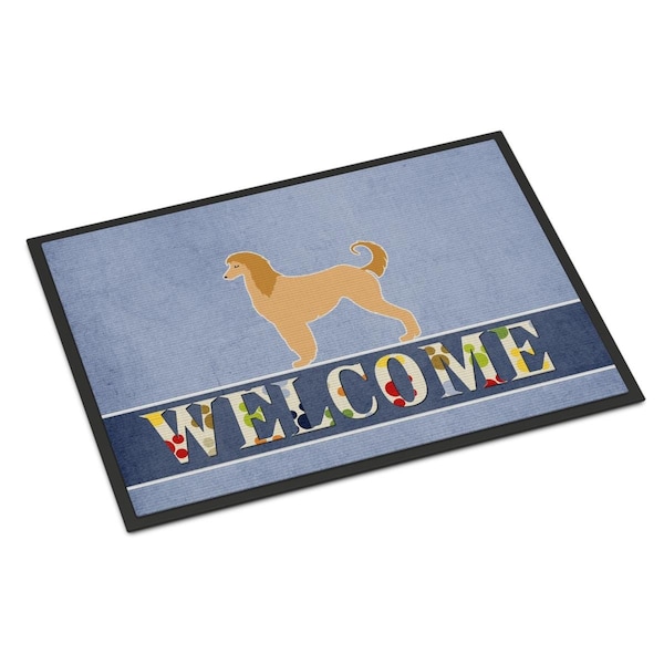 Carolines Treasures 18 x 27 in. Afghan Hound Welcome Indoor or Outdoor Mat BB5510MAT - main